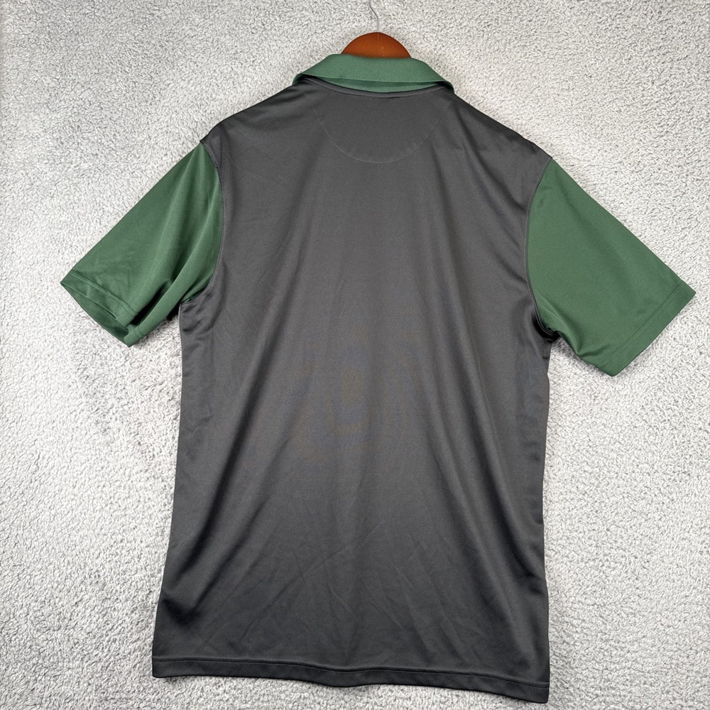 Nike‎ Baylor University Polo Shirt Dri-Fit Men's Large Gray/Green BU - Picture 7 of 7